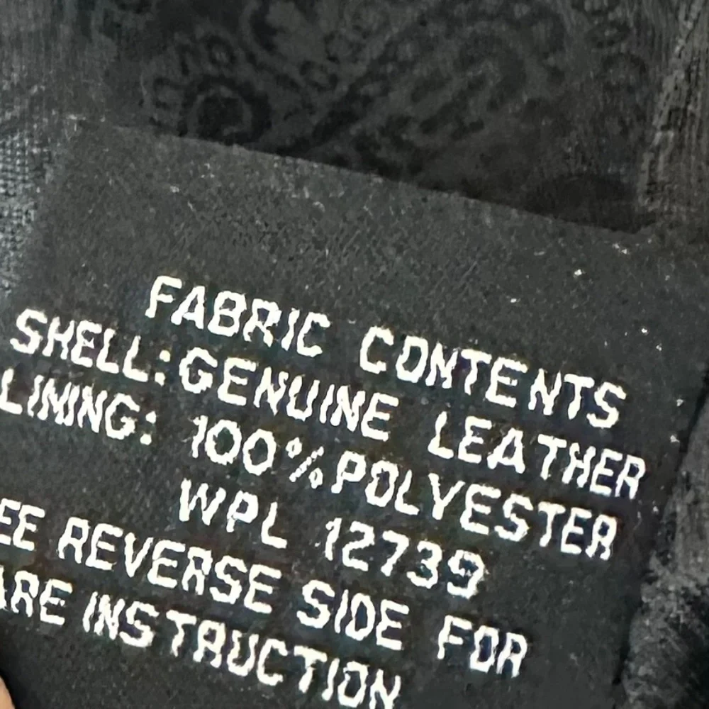 Charles Klein Moto Bomber Leather Jacket Coat Womens Sz Large Black Zip Up - Picture 8 of 8